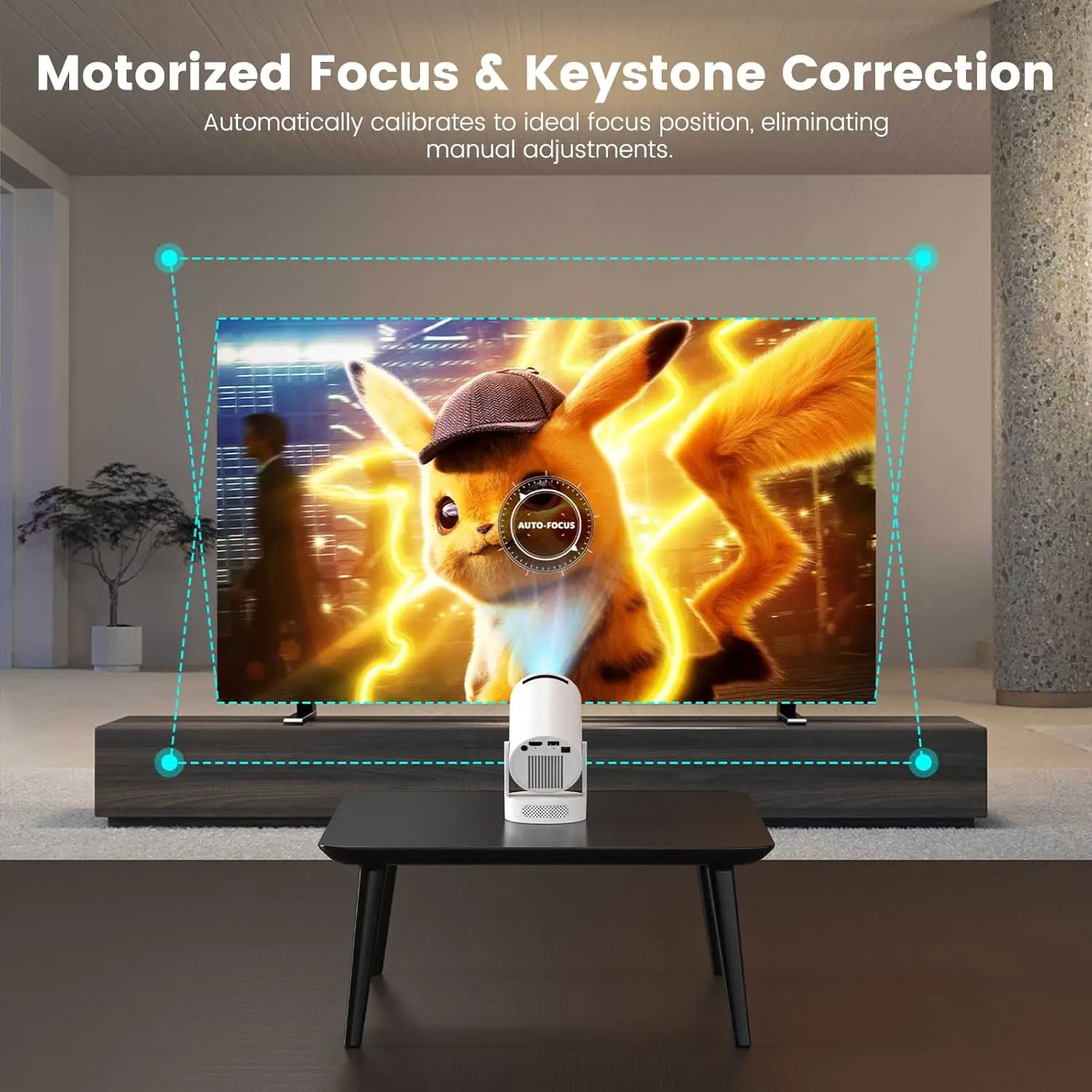 Proiector Smart Portabil HY300 Ultra — imagine 2