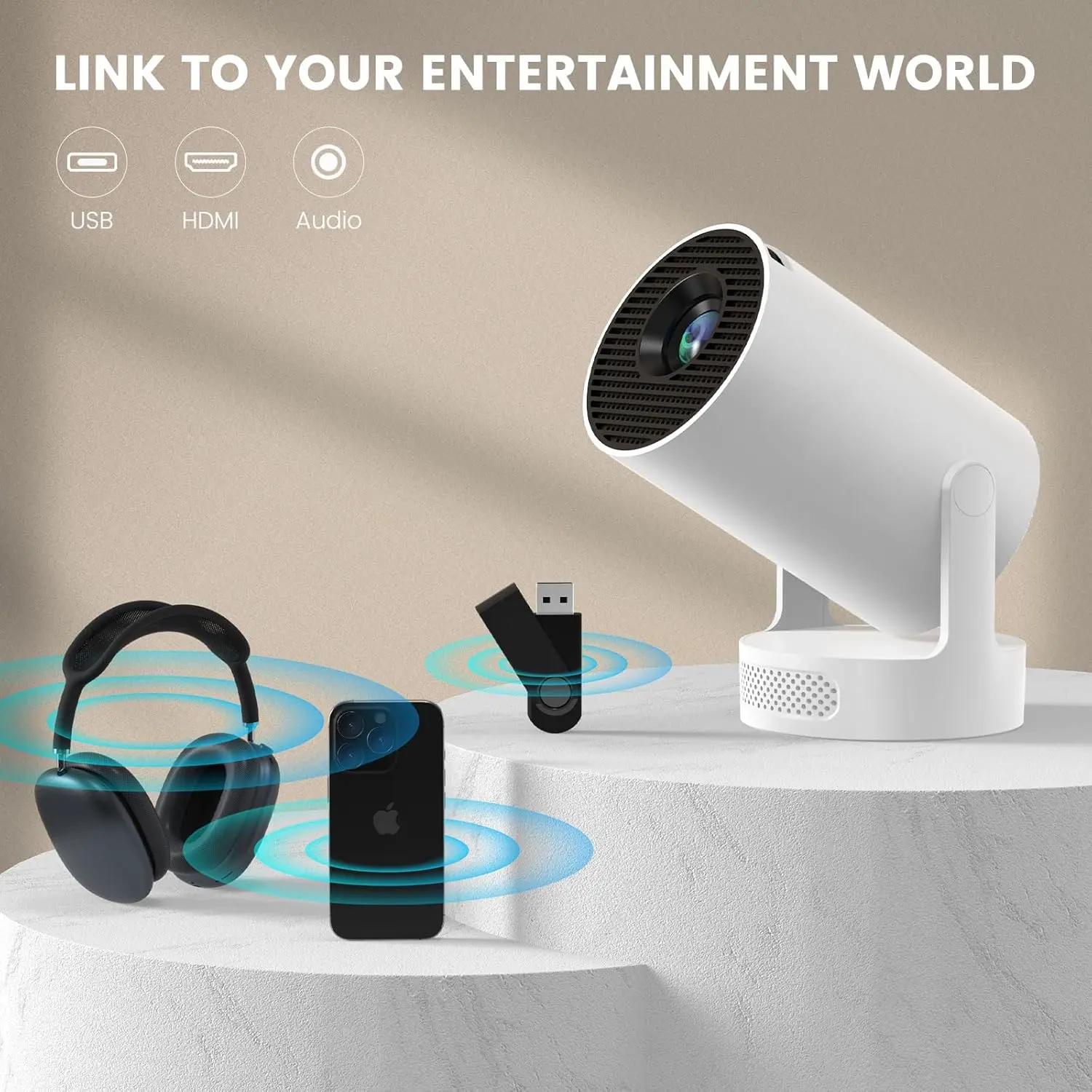 Proiector Smart Portabil HY300 Ultra — imagine 6
